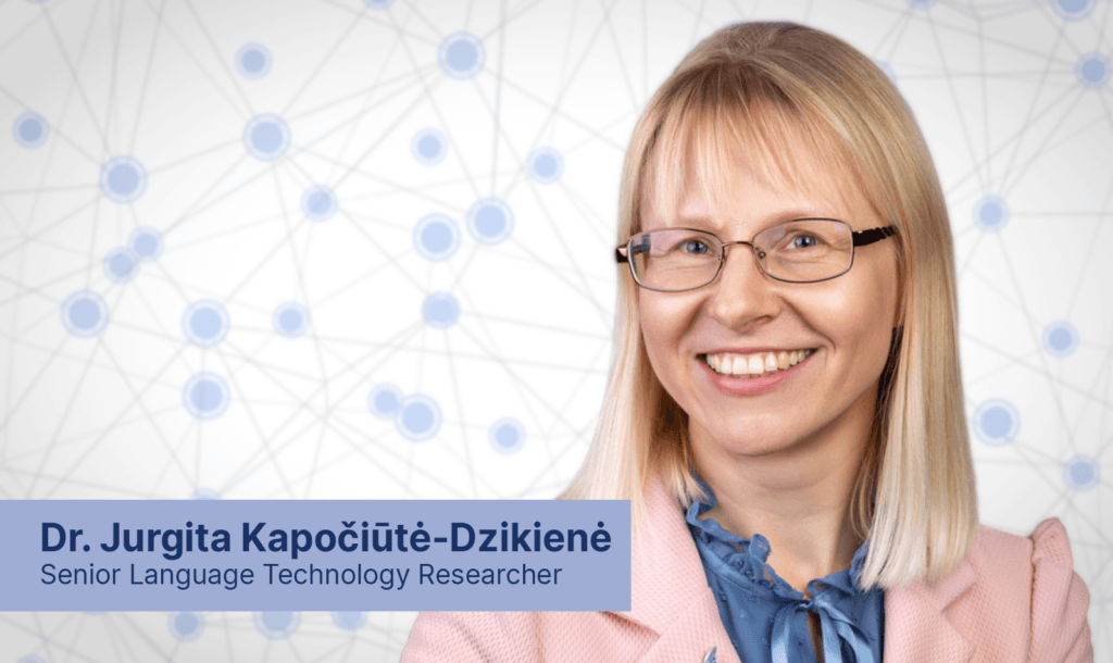 Title image with Dr. Jurgita Kapočiūtė-Dzikienė